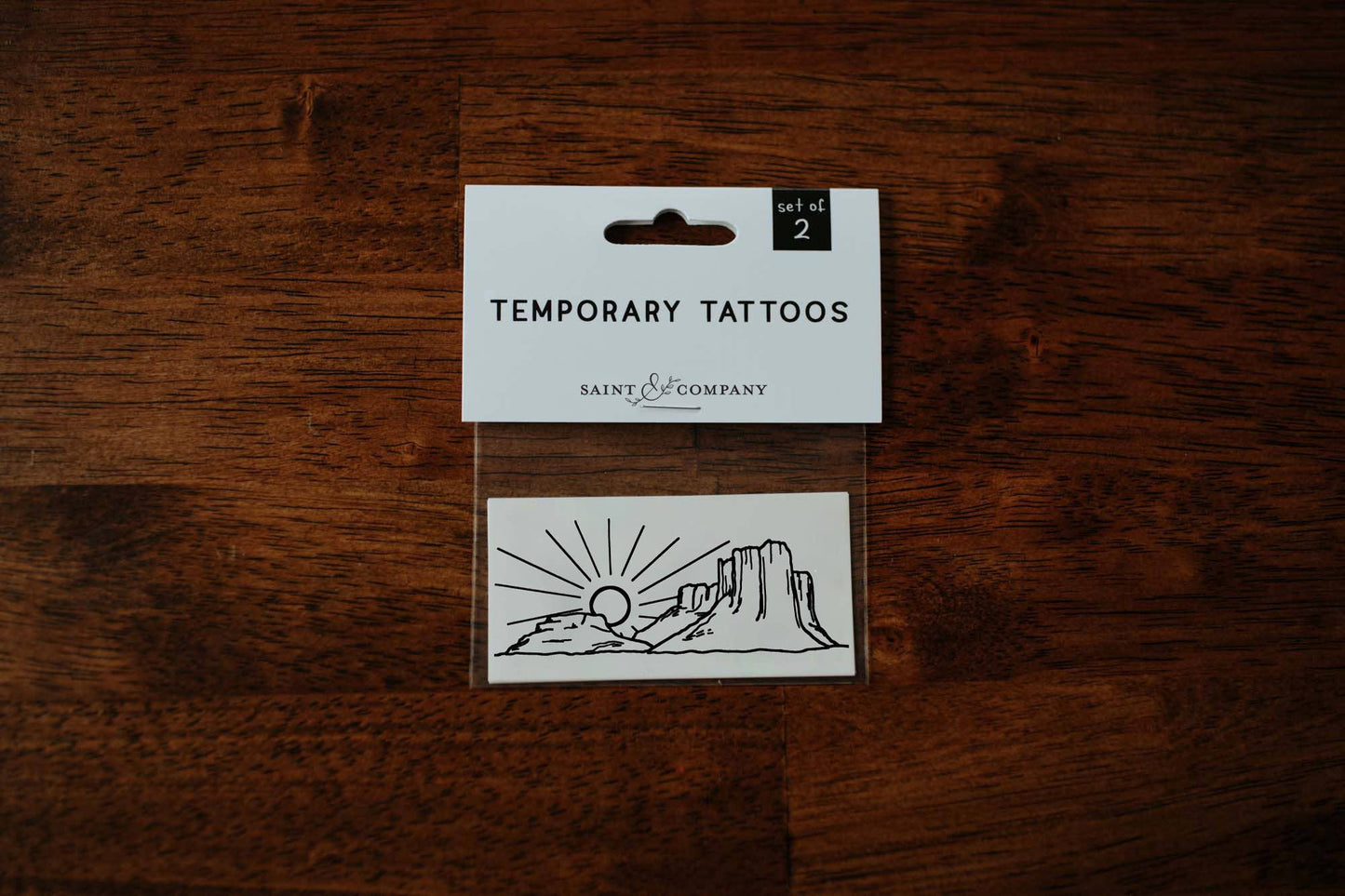 Desert Sunset Temporary Tattoos