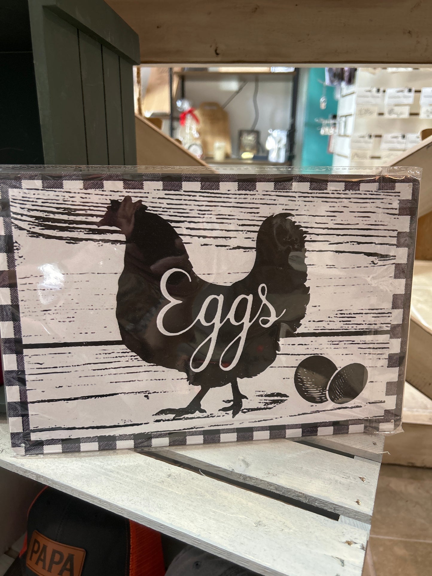 Eggs Tin Sign