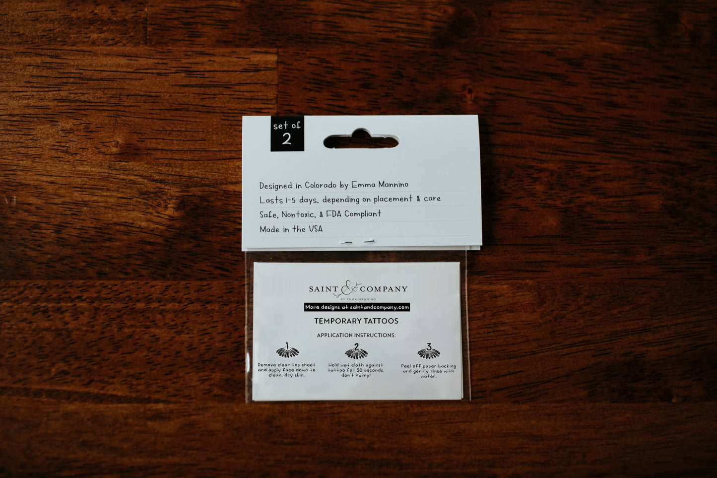 Butterfly, Sun & Moon Temporary Tattoos