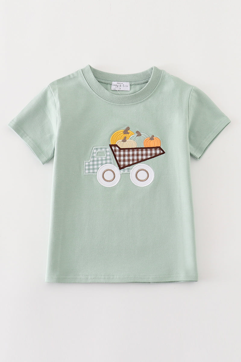 Pumpkin in Truck Shirt