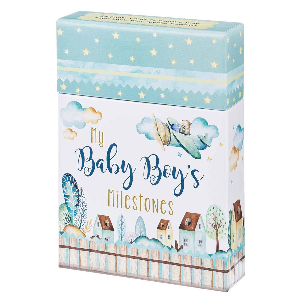 My Baby Boy's Milestones Card Box