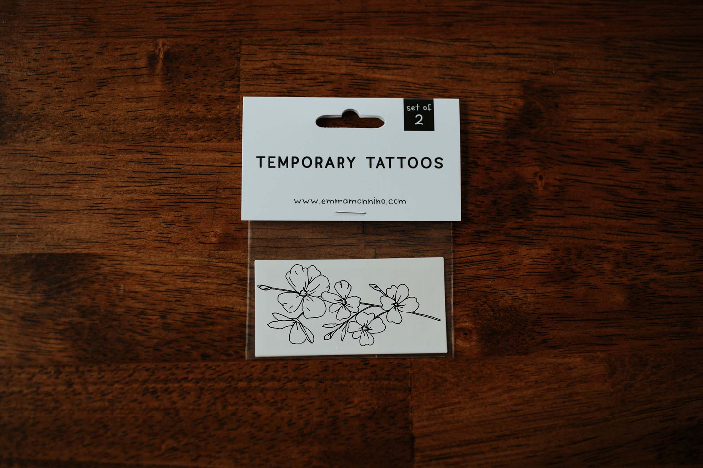 March Birth Flower - Cherry Blossom Temporary Tattoos