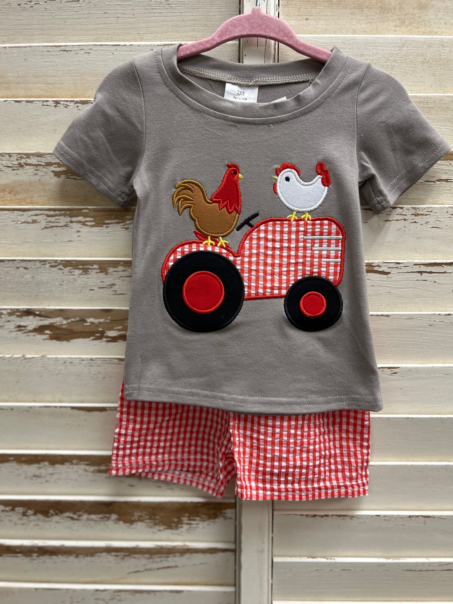 Rooster and a Tractor