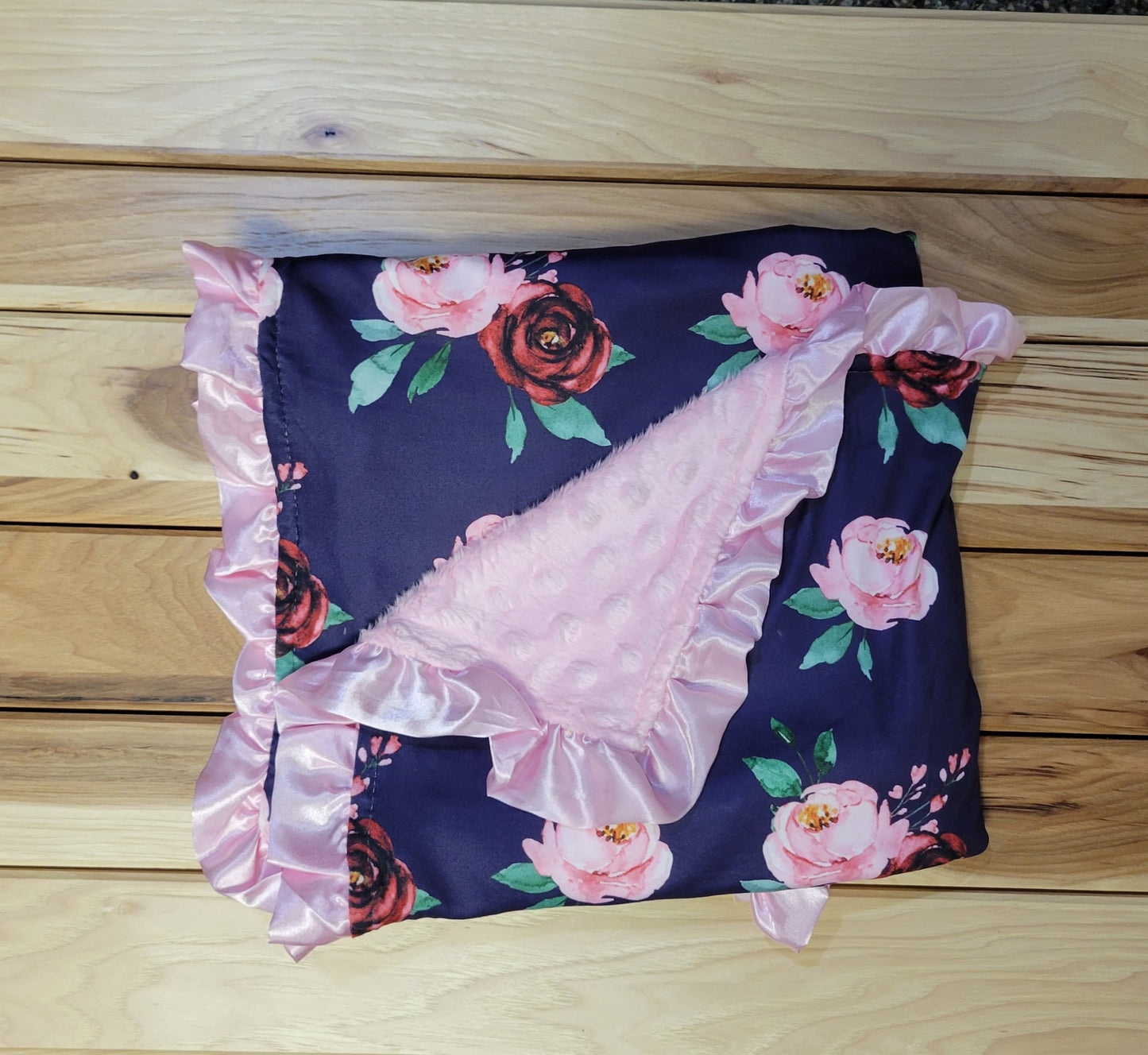 Pink/Red Flower Blanket