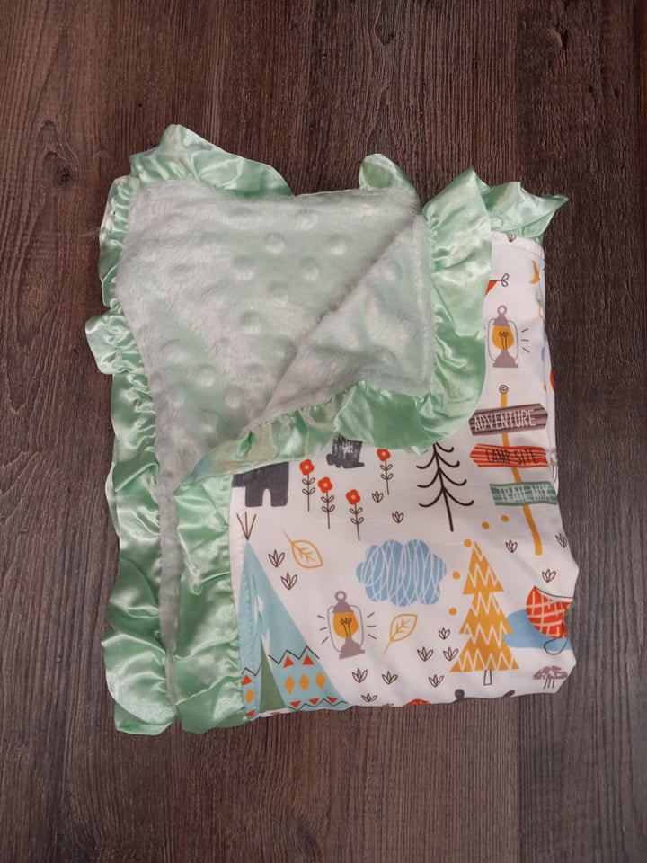 Camping Friends Blanket