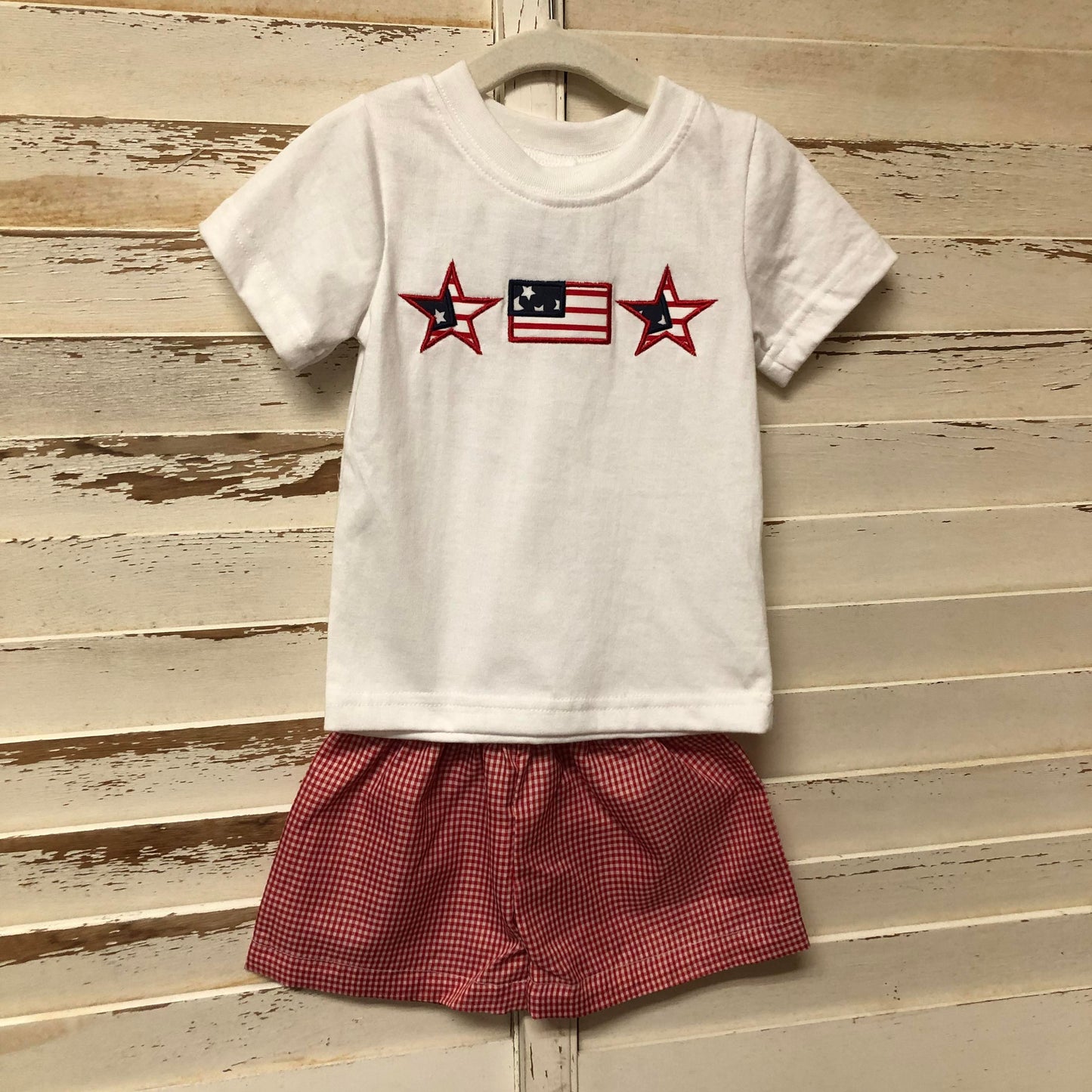 Boys Stars and Flag Short Set