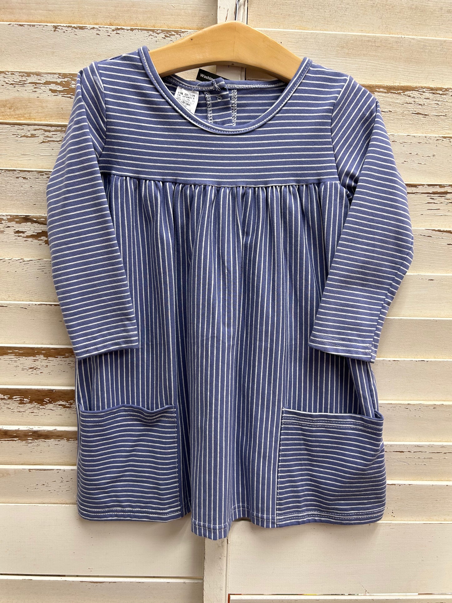 Blue Striped Dress