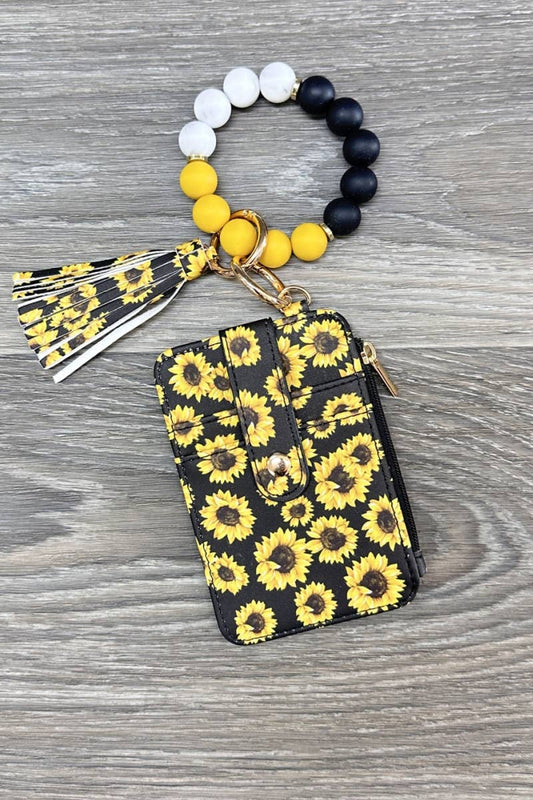 Silicone Beaded Bracelet with Card Holder