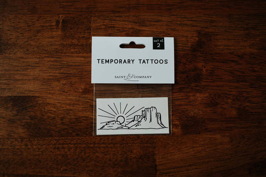 Desert Sunset Temporary Tattoos