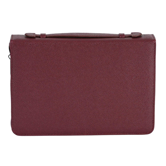 Bible Cover Cross John 3:16 Burgundy XL