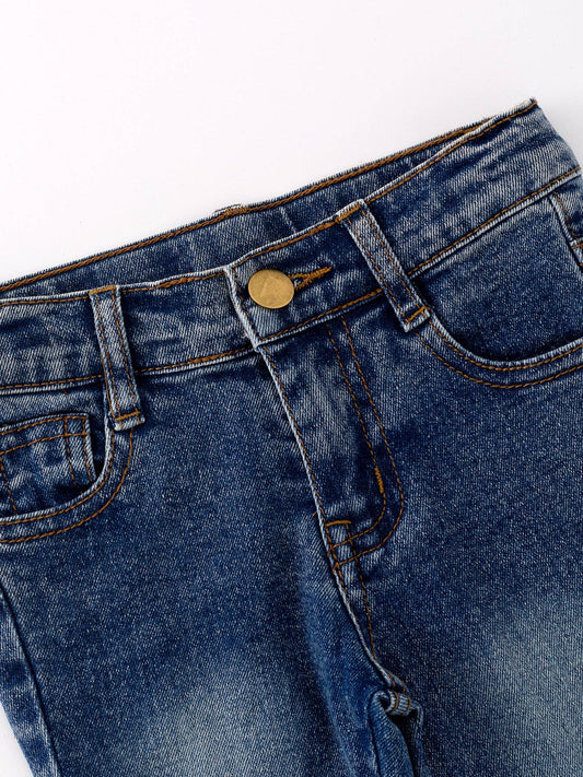 Double Bell-Bottoms Jeans
