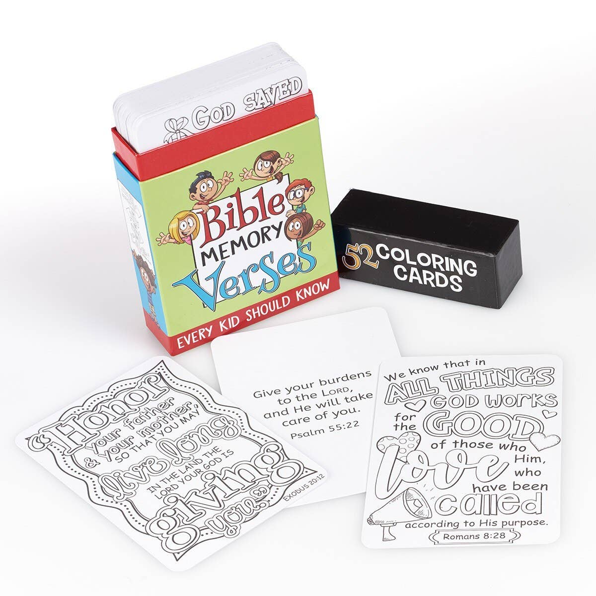 Coloring Cards 52 Verses for Kids
