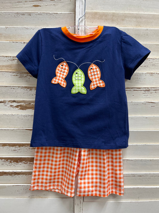 Short Set with 3 Fishes