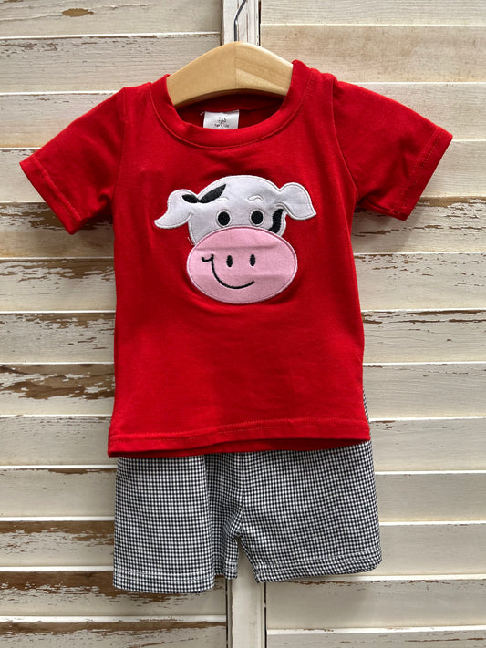 Cow Short Set