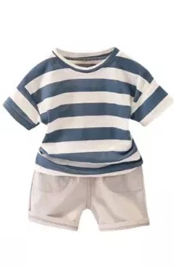 Striped Shirt Short set