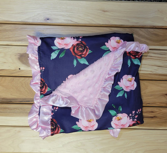 Pink/Red Flower Blanket