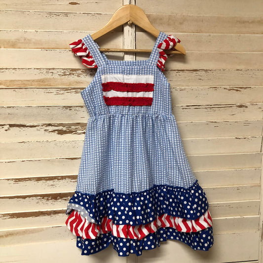 Polka Dot and Stripe Dress