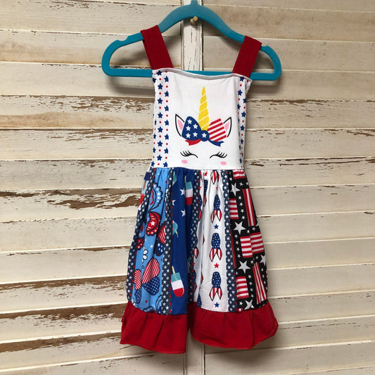 Unicorn Patriotic Dress